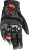 Alpinestars SMX Z,  gloves Drystar,  color: Black/Neon-Red,  size: L