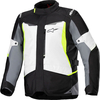 Alpinestars ST-1,  textile jacket waterproof,  color: White/Grey/Black/Neon-Yellow,  size: 4XL
