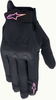 Alpinestars Stated Air,  gloves women,  color: Black/Yellow/Pink,  size: S