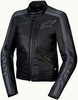 Alpinestars Stella Dyno,  leather jacket women,  color: Black/Grey/Dark Grey,  size: XS