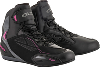 Alpinestars Stella Faster 3,  short boots Drystar women,  color: Black/Dark Grey/Pink,  size: 7 US