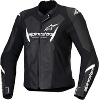 Alpinestars Stella Faster V3,  leather jacket women,  color: Black/White,  size: 42