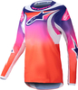 Alpinestars Stella Fluid Wurx,  jersey women,  color: Orange/Purple/White,  size: M