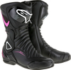 Alpinestars Stella SMX 6 V2,  boots women,  color: Black/Pink/White,  size: 38 EU