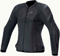 Alpinestars Stella T-GP Plus R V4 Airflow,  textile jacket women,  color: Black/Black,  size: XS