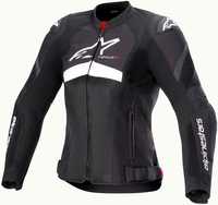 Alpinestars Stella T-GP Plus R V4 Airflow,  textile jacket women,  color: Black/White,  size: XS