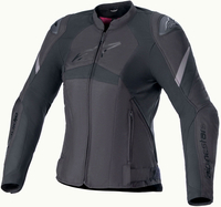 Alpinestars Stella T-GP Plus R V4,  textile jacket women,  color: Black/Black,  size: XL