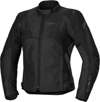 Alpinestars Stella T-Jaws V4,  textile jacket waterproof women,  color: Black/Black,  size: XL