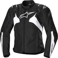 Alpinestars Stella T-Jaws V4,  textile jacket waterproof women,  color: Black/White,  size: S
