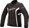 Alpinestars Stella T-Kira V2,  textile jacket waterproof women,  color: Black/White,  size: XXL