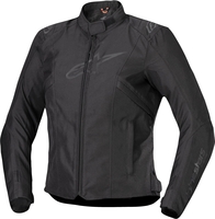 Alpinestars Stella T-SPS V2,  textile jacket waterproof women,  color: Black/Black,  size: XXL