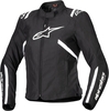 Alpinestars Stella T-SPS V2,  textile jacket waterproof women,  color: Black/White,  size: XL