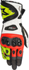 Alpinestars Supertech,  gloves,  color: Black/Neon-Yellow/Red,  size: 3XL