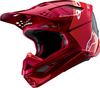 Alpinestars Supertech M10 Flood,  motocross helmet,  color: Neon-Red/Red/White,  size: XXL