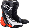 Alpinestars Supertech R,  boots,  color: Black/Neon-Red/White/Grey,  size: 40 EU