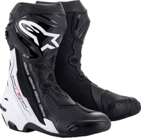 Alpinestars Supertech R,  boots,  color: Black/White,  size: 43 EU