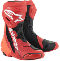 Alpinestars Supertech R Vented,  boots perforated,  color: Light Red/Neon-Red/Black,  size: 41 EU