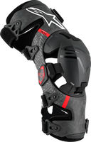 Alpinestars Supertech RK-10 Plasma,  knee braces,  color: Black/Red,  size: L