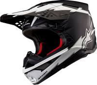 Alpinestars Supertech S-M10 Ampress,  motocross helmet,  color: Matt Black/White,  size: XL