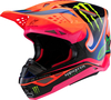 Alpinestars Supertech S-M10 Deegan Monster,  motocross helmet,  color: Purple/Orange/Black,  size: XXL