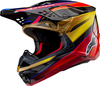 Alpinestars Supertech S-M10 Era,  motocross helmet,  color: Black/Gold/Yellow/Red,  size: L