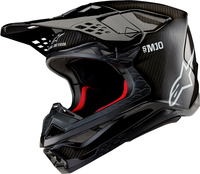 Alpinestars Supertech S-M10 Solid,  motocross helmet,  color: Black,  size: XL