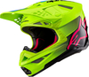 Alpinestars Supertech S-M10 Unite,  motocross helmet,  color: Neon-Yellow/Black/Pink,  size: XL