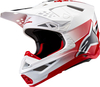 Alpinestars Supertech S-M10 Unite,  motocross helmet,  color: White/Red/Black,  size: XXL