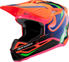 Alpinestars Supertech S-M3 Deegan,  motocross helmet youth,  color: Neon-Orange/Purple/Neon-Pink,  size: L