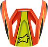 Alpinestars Supertech S-M3 Fray,  peak youth,  color: Black/Orange/Neon-Yellow,  size: One Size