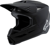 Alpinestars Supertech S-M3 Solid,  motocross helmet youth,  color: Matt-Black,  size: L