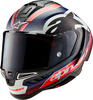 Alpinestars Supertech S-R10 Team,  full face helmet,  color: Black/Neon-Red/Dark Blue,  size: XXL