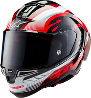 Alpinestars Supertech S-R10 Team,  full face helmet,  color: Black/Red/White,  size: XS