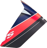 Alpinestars Supertech S-R10 Team,  race spoiler,  color: Black/Neon-Red/Dark Blue,  size: One Size