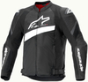 Alpinestars T-GP Plus R V4 Airflow,  textile jacket,  color: Black/White,  size: XL