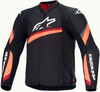 Alpinestars T-GP Plus R V4,  textile jacket,  color: Black/Neon-Red,  size: XXL