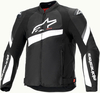 Alpinestars T-GP Plus R V4,  textile jacket,  color: Black/White,  size: S
