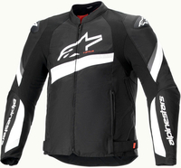 Alpinestars T-GP Plus R V4,  textile jacket,  color: Black/White,  size: XL