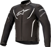Alpinestars T-Jaws V3,  textile jacket waterproof,  color: Black/White,  size: M