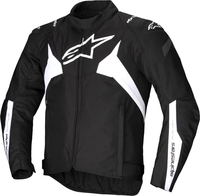 Alpinestars T-Jaws V4,  textile jacket waterproof,  color: Black/White,  size: S