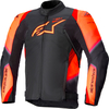 Alpinestars T-SP 1 V2,  textile jacket waterproof,  color: Black/Neon-Red,  size: 4XL
