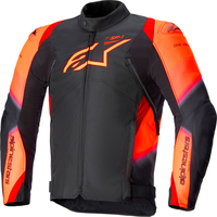 Alpinestars T-SP 1 V2,  textile jacket waterproof,  color: Black/Neon-Red,  size: XXL