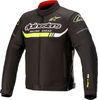 Alpinestars T-SP S Ignition,  textile jacket waterproof,  color: Black/White/Neon-Yellow,  size: 5XL
