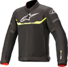 Alpinestars T-SPS Air,  textile jacket,  color: Black/Neon-Yellow,  size: 4XL