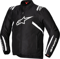 Alpinestars T-SPS V2,  textile jacket waterproof,  color: Black/White,  size: L
