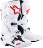 Alpinestars Tech 10 Supervented S23,  boots,  color: White/Red,  size: 10 US