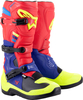 Alpinestars Tech 3 S23,  boots,  color: Red/Dark Blue/Neon-Yellow,  size: 9 US
