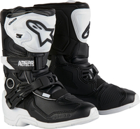 Alpinestars Tech 3S,  boots kids,  color: Black/White,  size: 12 US