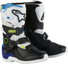 Alpinestars Tech 3S,  boots kids,  color: White/Black/Blue,  size: 11 US