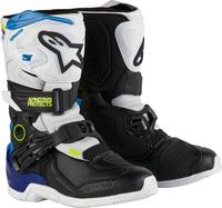Alpinestars Tech 3S,  boots kids,  color: White/Black/Blue,  size: 11 US